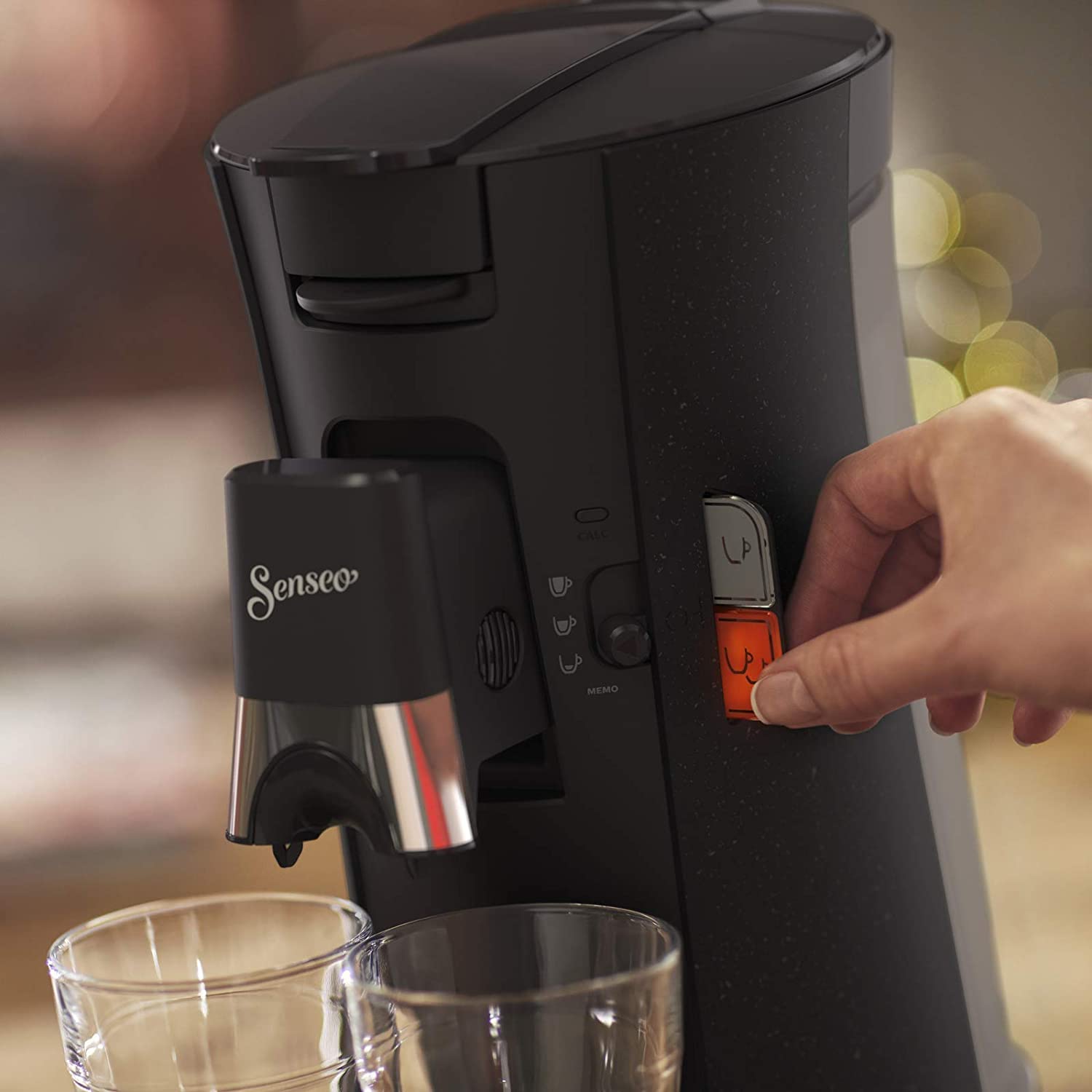 Machine à Café Rivano Senseo Select Eco CSA240/20 – Noir Moucheté