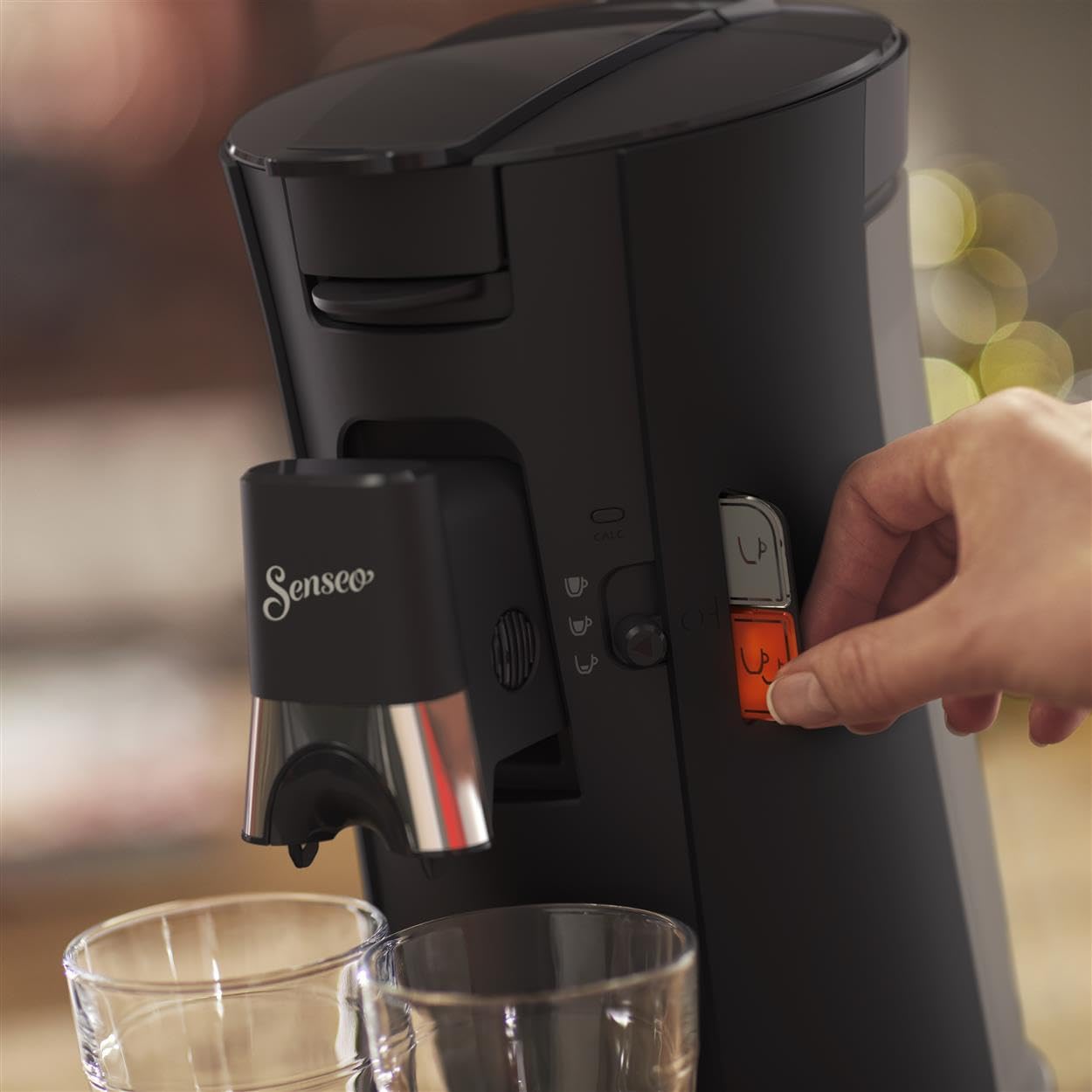 Machine à Café Rivano Senseo CSA240/61 – Noir, 2 Tasses Simultanées