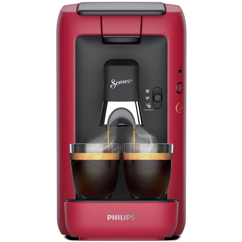 Machine à Café Rivano Senseo Maestro CSA260/91 – Rouge, Réservoir XL 1,2L