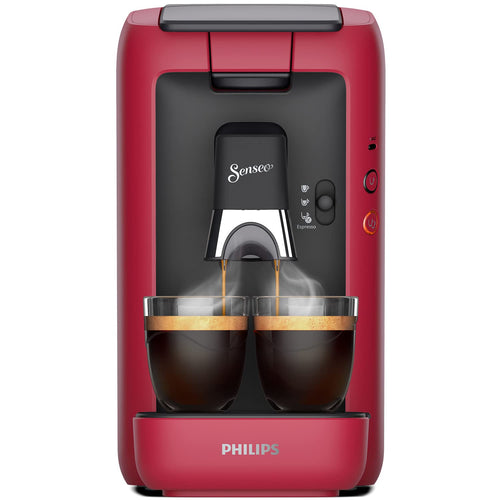 Machine à Café Rivano Senseo Maestro CSA260/91 – Rouge, Réservoir XL 1,2L