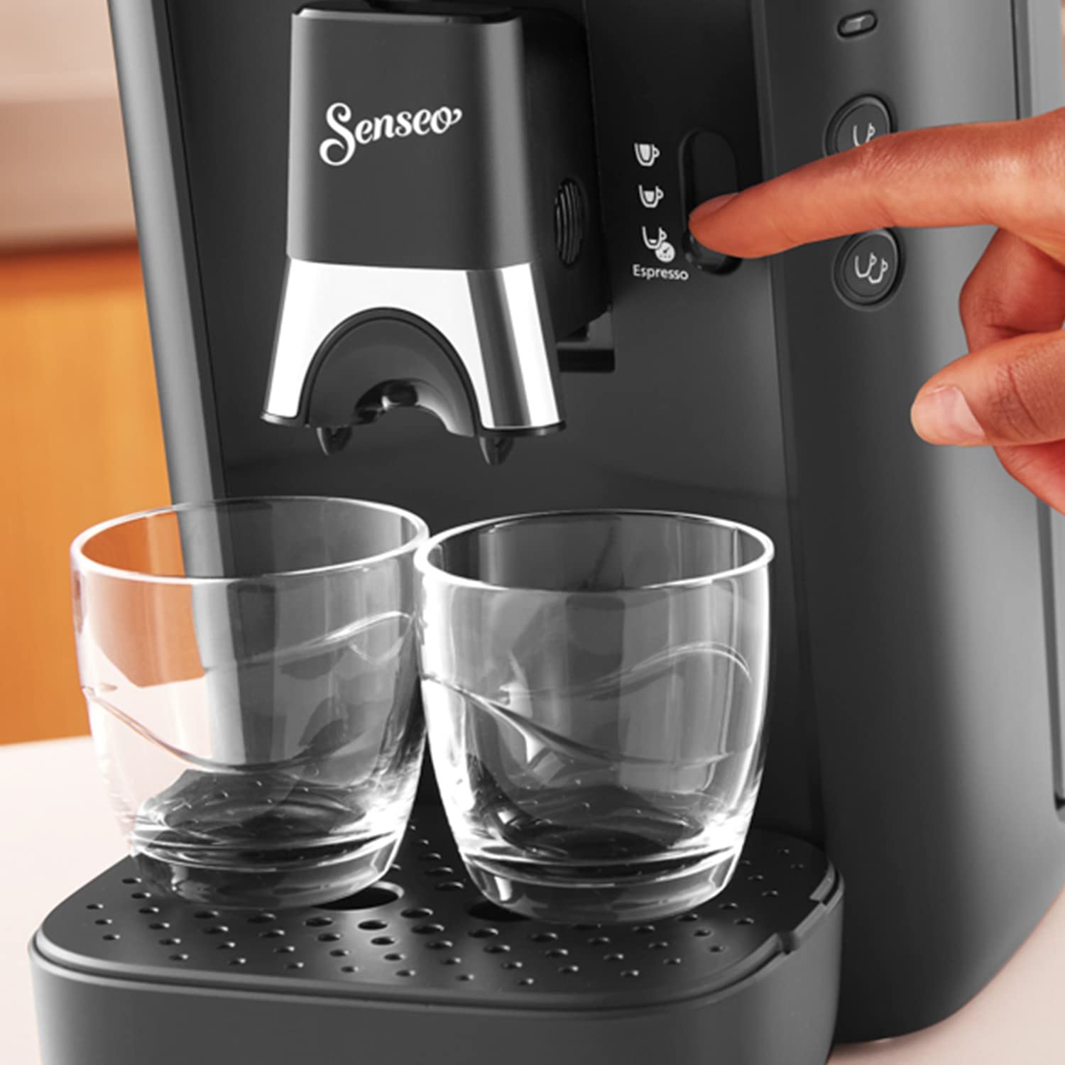 Machine à Café Rivano Senseo Maestro CSA260/61 – Noir, Réservoir XL 1,2L