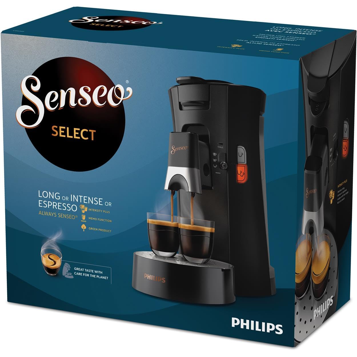 Machine à Café Rivano Senseo CSA240/61 – Noir, 2 Tasses Simultanées