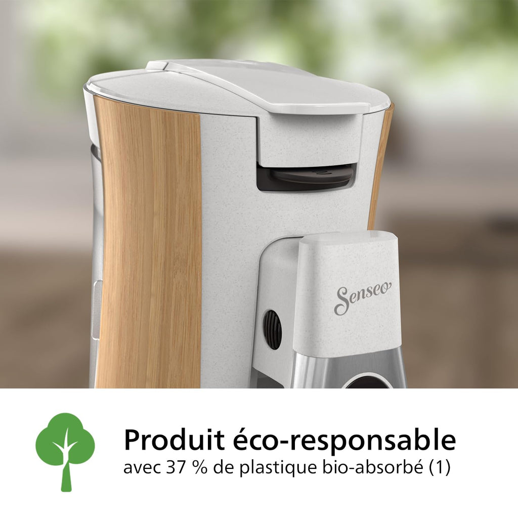 Machine à Café Rivano Senseo Select CSA240/06 – Blanc Soie, Éco-responsable