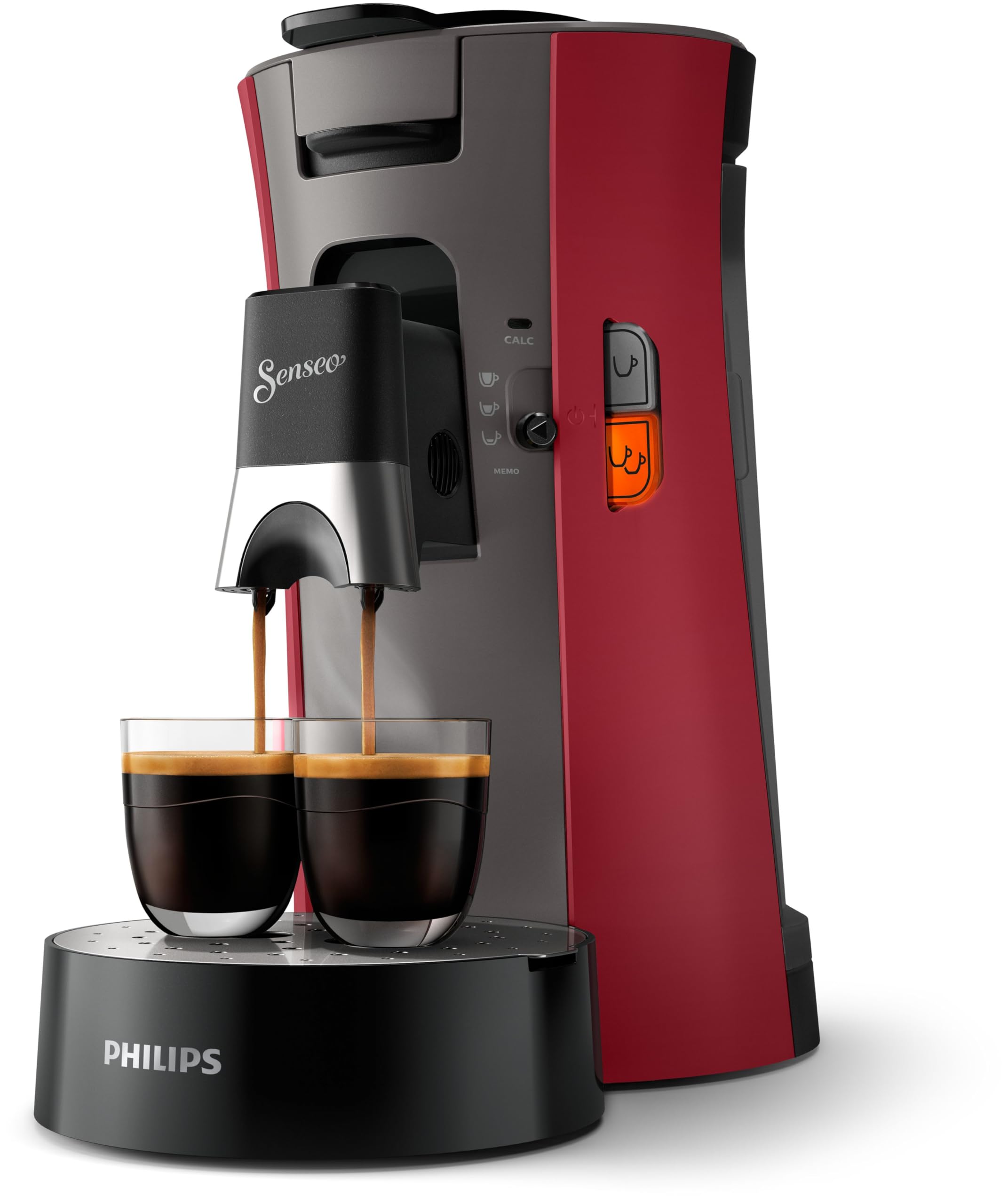 Machine à Café Rivano Senseo Select Eco CSA240/91 – Rouge Intense