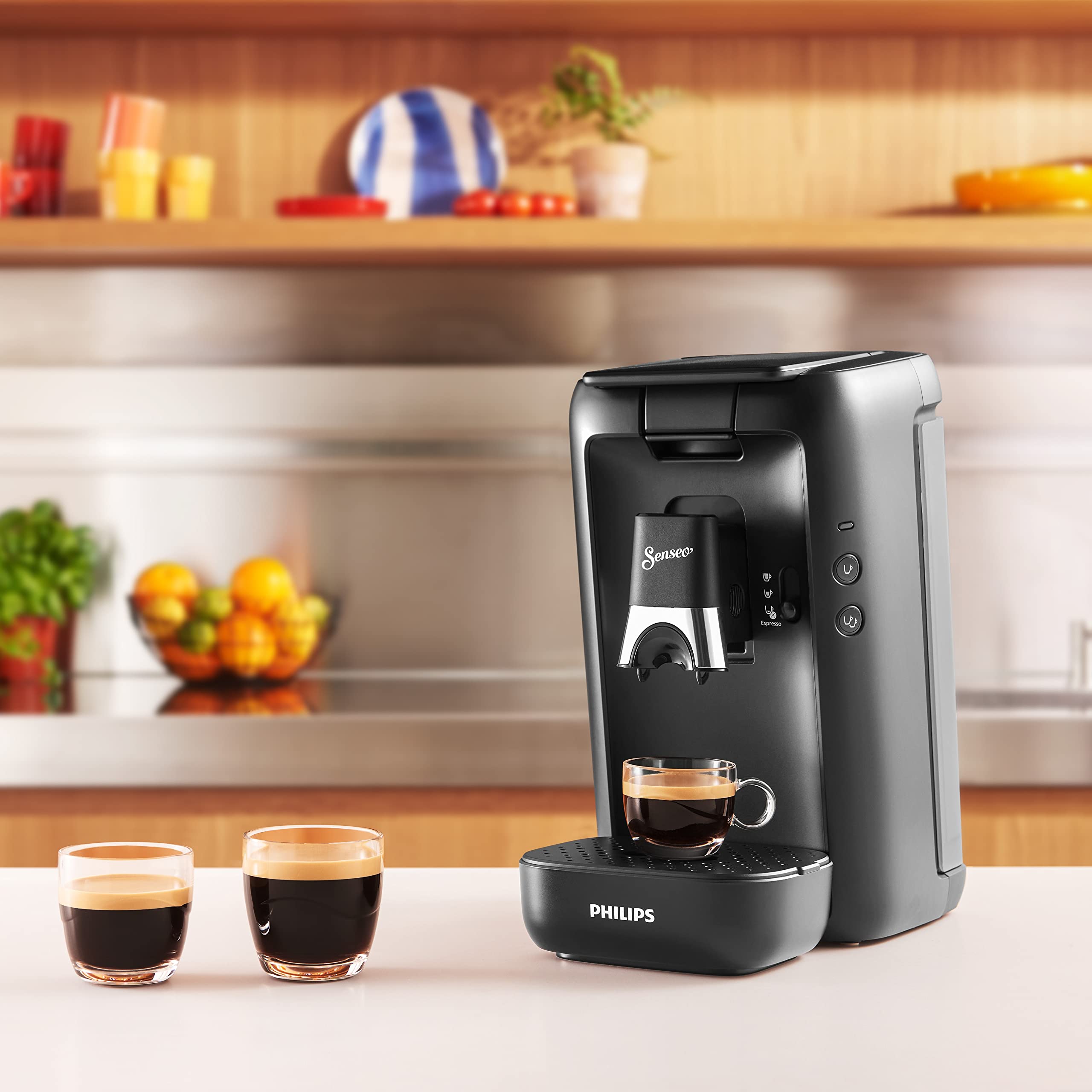 Machine à Café Rivano Senseo Maestro CSA260/61 – Noir, Réservoir XL 1,2L