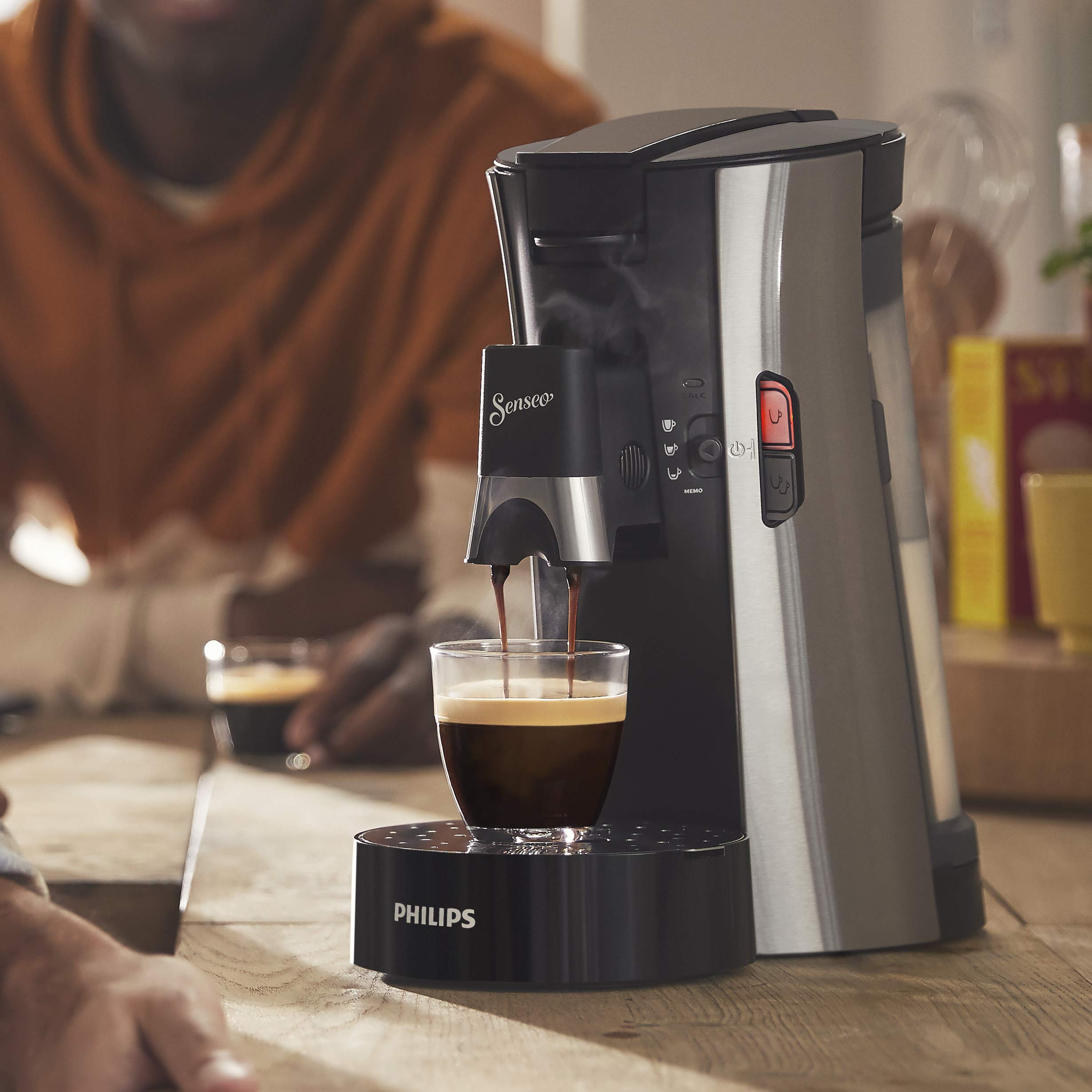 Machine à Café Rivano Senseo Select CSA250/11 – Sauge, Bec Ajustable